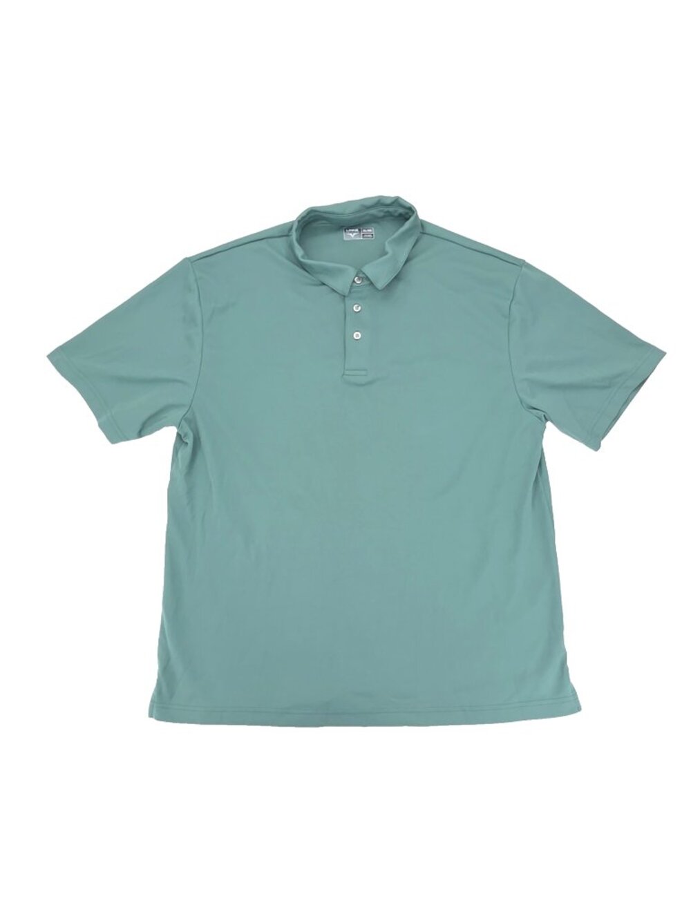 Links Edition Polo Shirt Mens XL Green Performance Golf Athletic Solid Casual